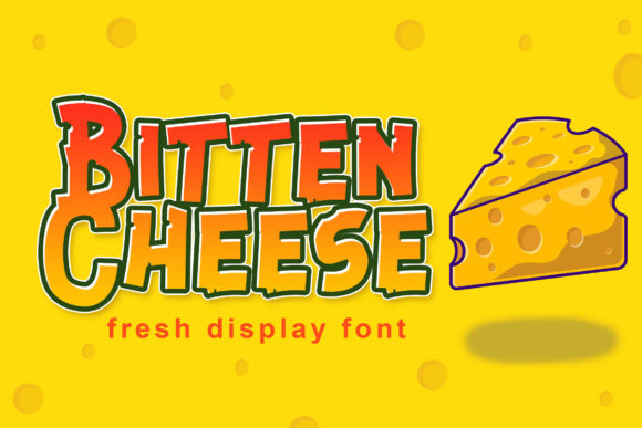 Bitten Cheese Font: A Cute Display Typeface for Creative Makers