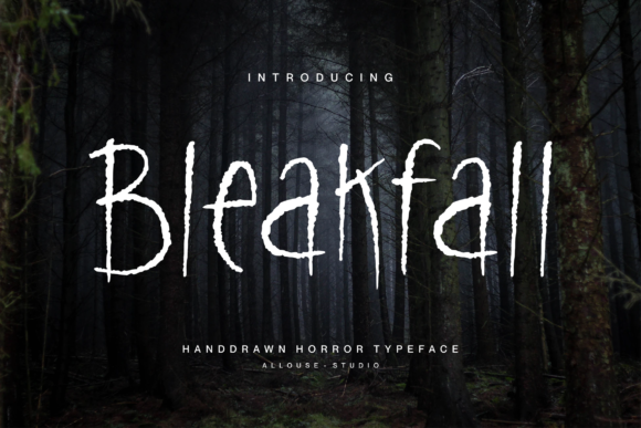 Bleakfall Font Review: A Creepy Display Typeface for Halloween Designs