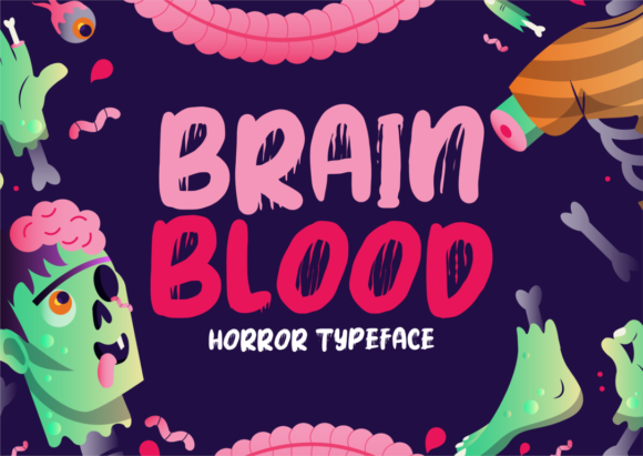 Blood Brain Font: Spooky Typography for Halloween Campaigns