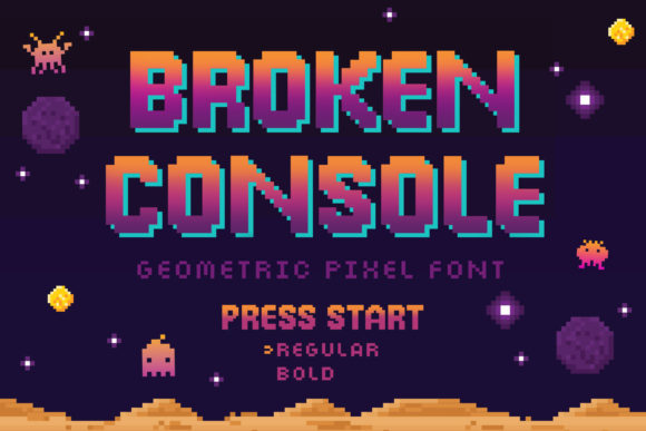 Broken Console Font: A Modern Display Typeface for Creative Projects