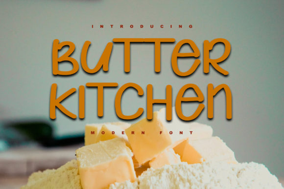Butter Kitchen Font for Business Branding