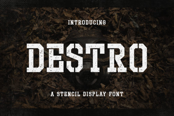Destro Font: A Bold Display Typeface for Digital Projects
