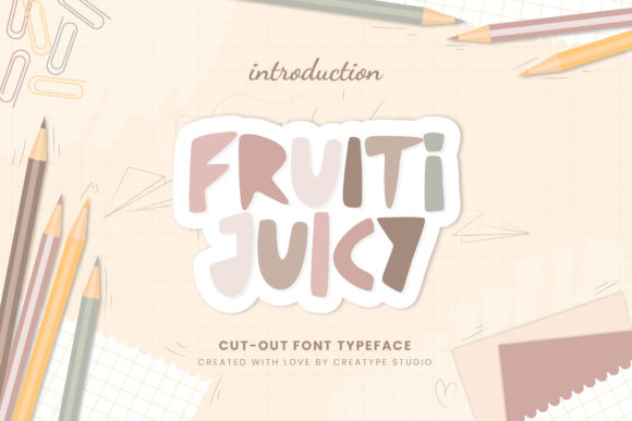 Fruiti Juicy Font for Creative Branding and Playful Typography