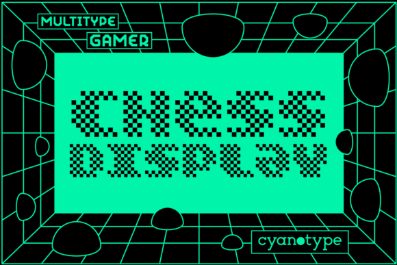 Gamer Chess Font Adds Distorted Pixel Flair to Business Branding