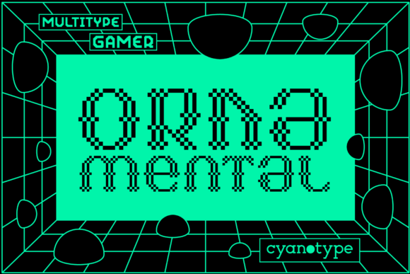 Gamer Ornamental Font: A Pixelated Display Typeface for Creative Projects