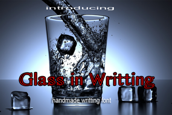 Glass in Writing Font for Strong Brand Design