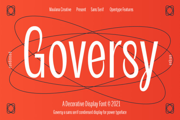 Goversy Display Font for Creative Branding Projects