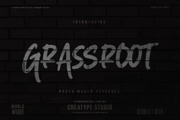 Grassroot Font: A Bold Display Typeface for Creative Publishing
