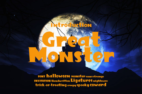 Great Monster Font for Halloween Designs