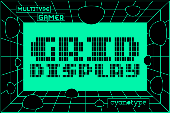 Grid Font: A Pixelated Display Typeface for Creative Makers