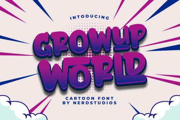 Growup World Font for Playful and Creative Designs