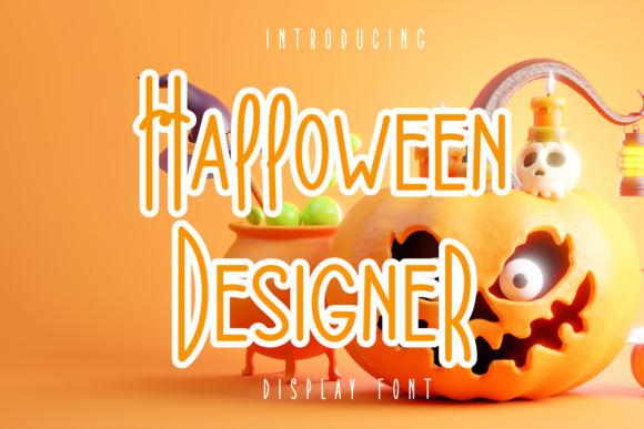 Halloween Designer Font for Craft Projects and Creative Designs
