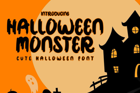 Halloween Monster Display Font for Spooky Web Design Projects