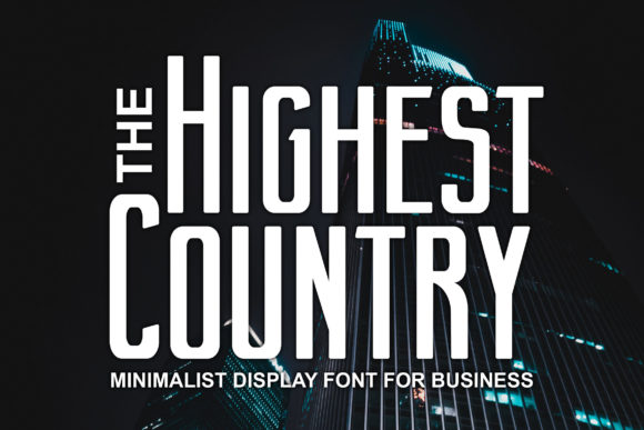 Highest Country Font for Bold Branding and Display Designs