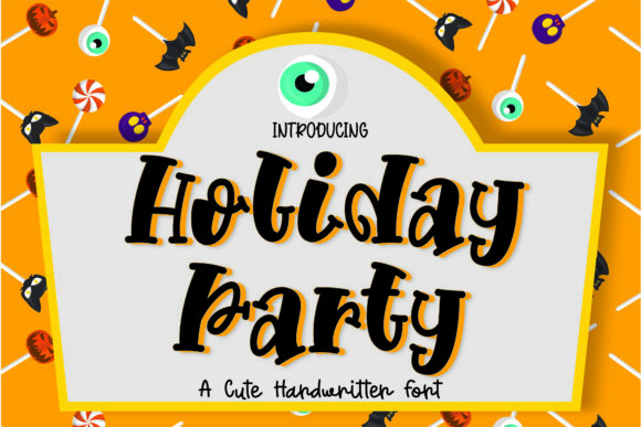 Holiday Party Font: A Quirky Display for Bold Designs