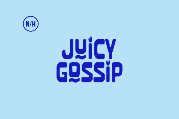 Juicy Gossip Display Font for Bold Branding and Eye-Catching Design