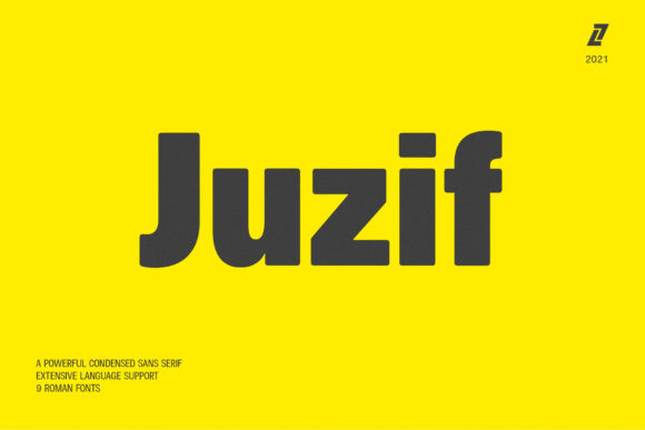 Juzif Font: A Bold Display Typeface for Editorial Design