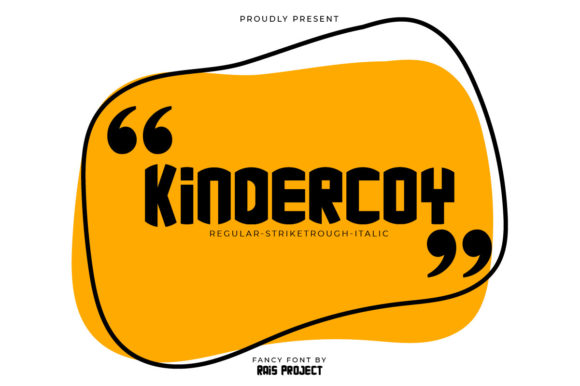 Kindercoy Font: A Bold Display Typeface for Creative Branding