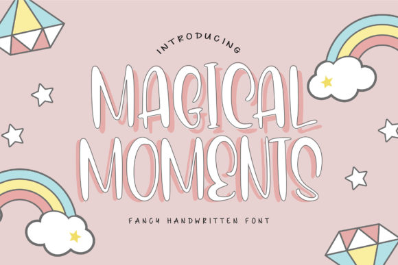 Magical Moments Font: A Playful Display Typeface for Editorial Design