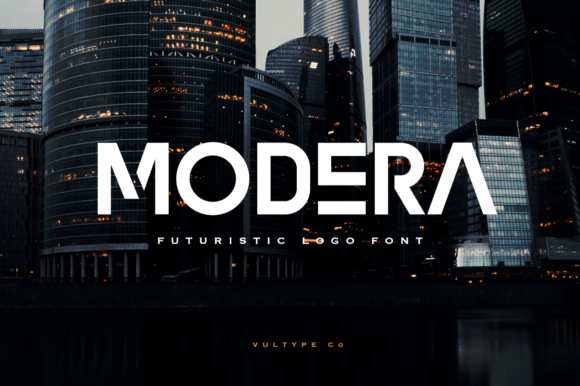 Modera Font: A Bold Display Typeface for Creative Makers
