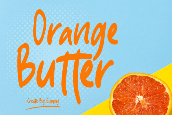 Orange Butter Font Review and Free Download