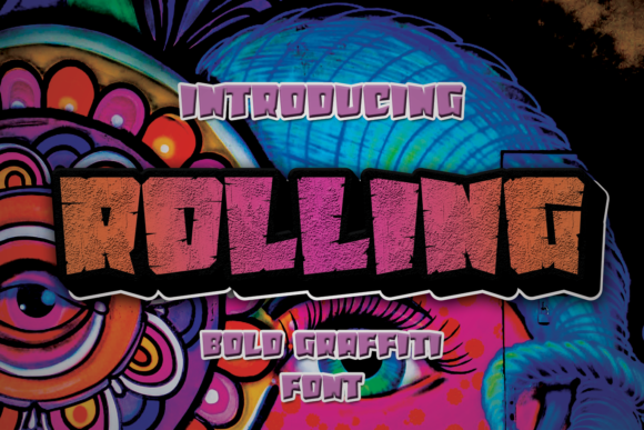 Rolling Display Font: A Bold Typeface for Craft Creators