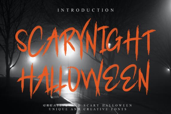 Scarynight Halloween Font for Spooky Creations