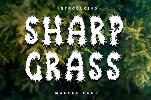 Sharp Grass: A Display Font for Creative Publishing
