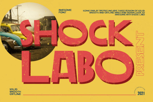 Shock Labo Font Review: A Bold Display Typeface for Creative Campaigns