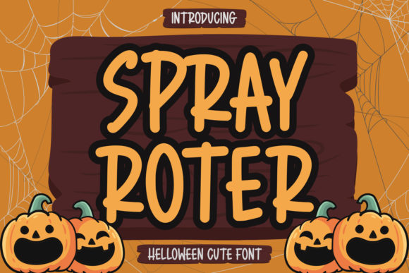 Spooky Typography with Spray Roter Font