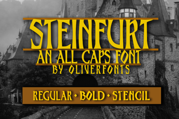 Steinfurt Font for Bold, Beautiful Craft Designs