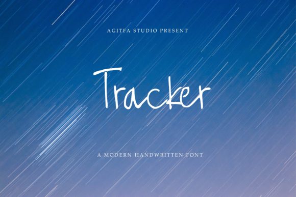 Tracker Display Font for Creative Crafts and Projects
