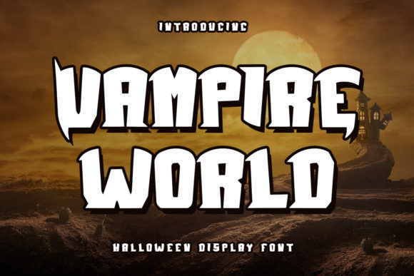 Vampire World Font for Bold Web Design and Branding