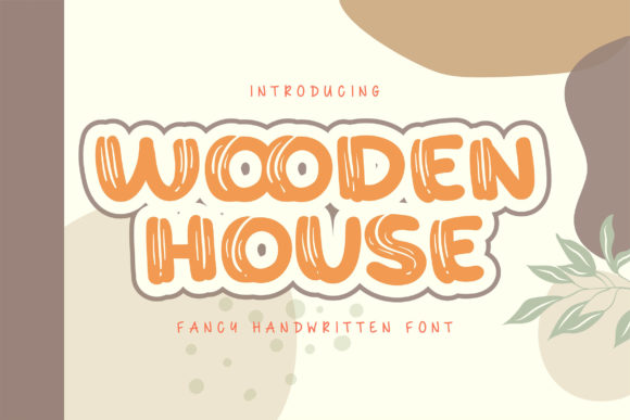 Wooden House Font: A Bold Display Typeface for Creative Projects